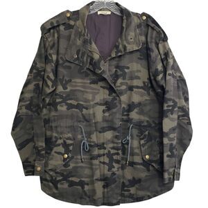 Oddy Women's Camo Blazer with Adjustable Cinched Waist, Size S / M